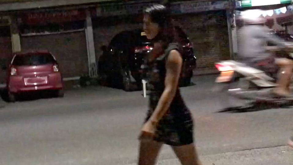 Hot girl gives that JEALOUS sex look while walking by my GF