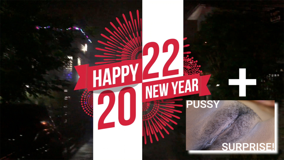 Philippines New Year 2022 Celebration and image of bare hairy Asian pussy